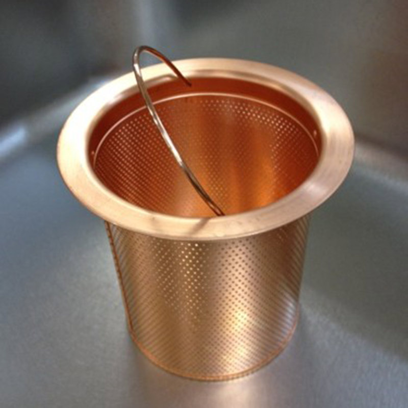 網カゴ 排水栓用φ13.5cm（銅製） キッチン・ホームデコ