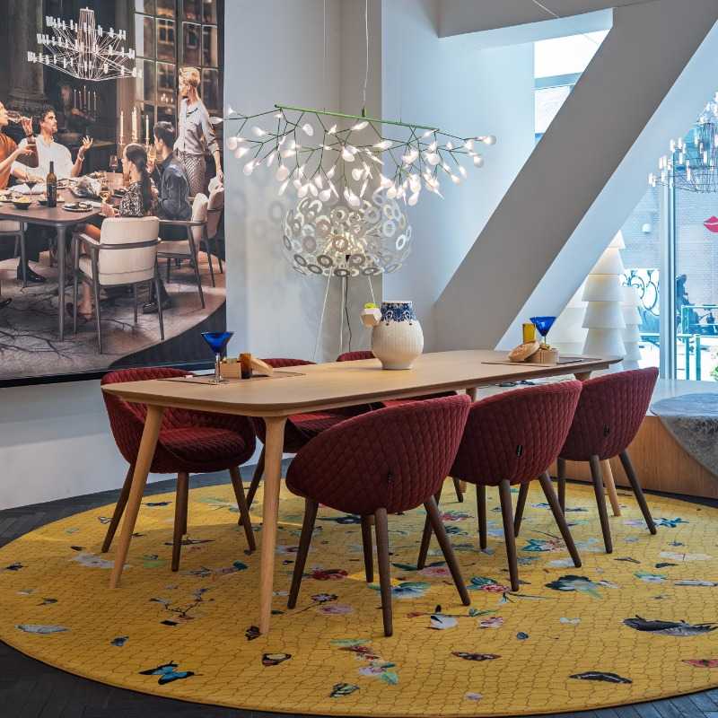 ジオダイニングテーブル250 ホワイトウォッシュ｜ トーヨーキッチン