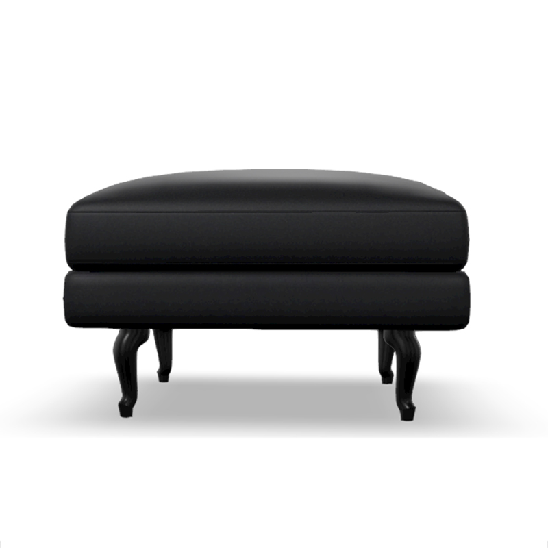 ブティックフットスツール ブラックレザー Toes BLK｜ トーヨー