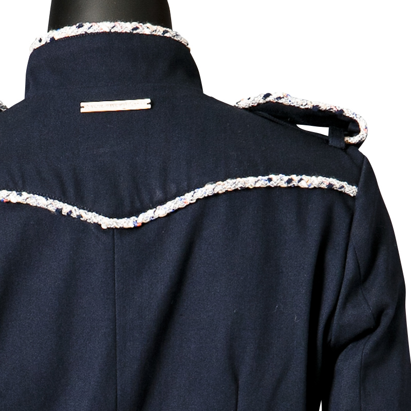 ノーカラージャケット【高級】LOUNIE SELECTION イタリア製 ナポレオンジャケット 希少