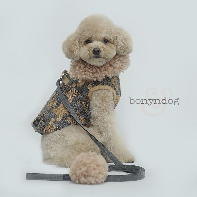 Bonyndog【正規輸入】犬 服 ハーネス付き リード ワンピース 秋 - 犬用品