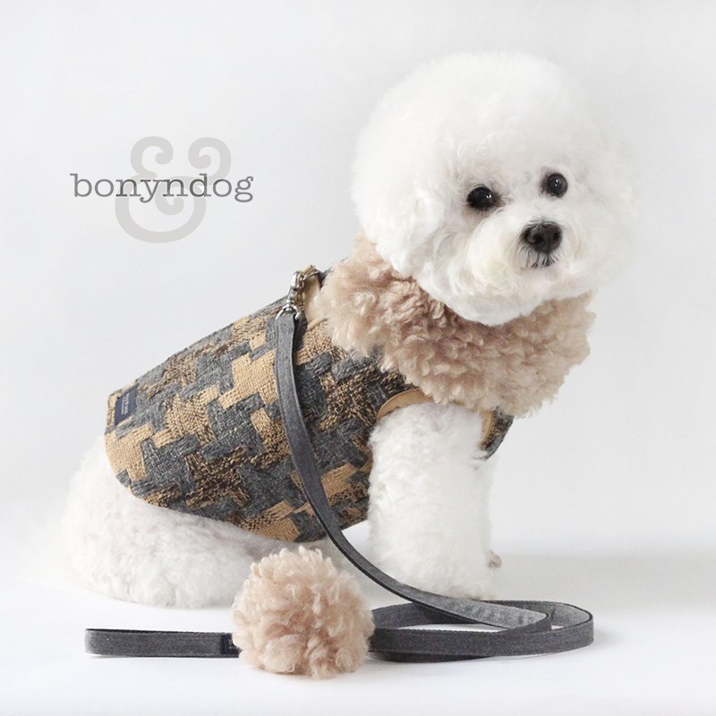 Bonyndog【正規輸入】犬 服 ハーネス リード コート 秋 冬物 - 犬用品