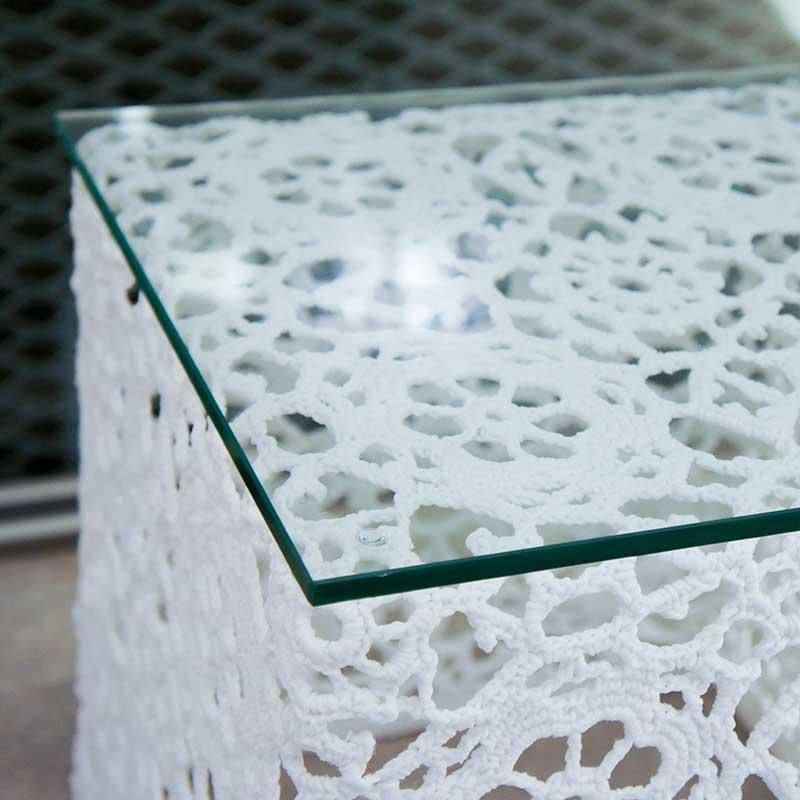 クロシェテーブル3030用ガラストップ 家具