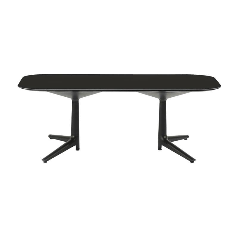 ムルティプロローレクタングル180（マーブルブラックトップ/ブラック脚） テーブル