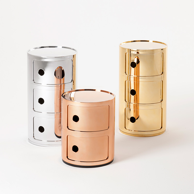 Kartell コンポニビリ クローム3段 コンポニビリ3｜ トーヨーキッチンスタイル公式オンライン
