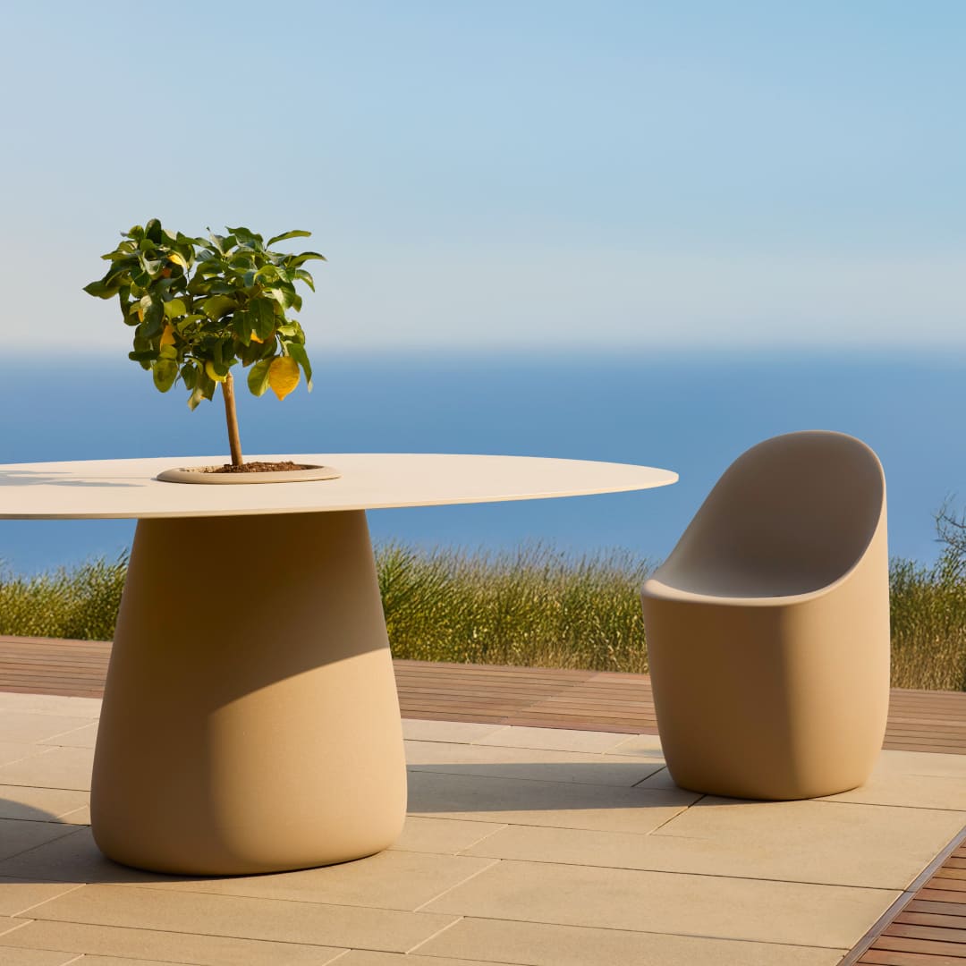 フランスパーテーション、テーブル コブルテーブル160ストーニューバケット｜ トーヨーキッチン