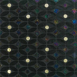 ネオグラス フィールド02ブラック モザイクタイル｜SICIS