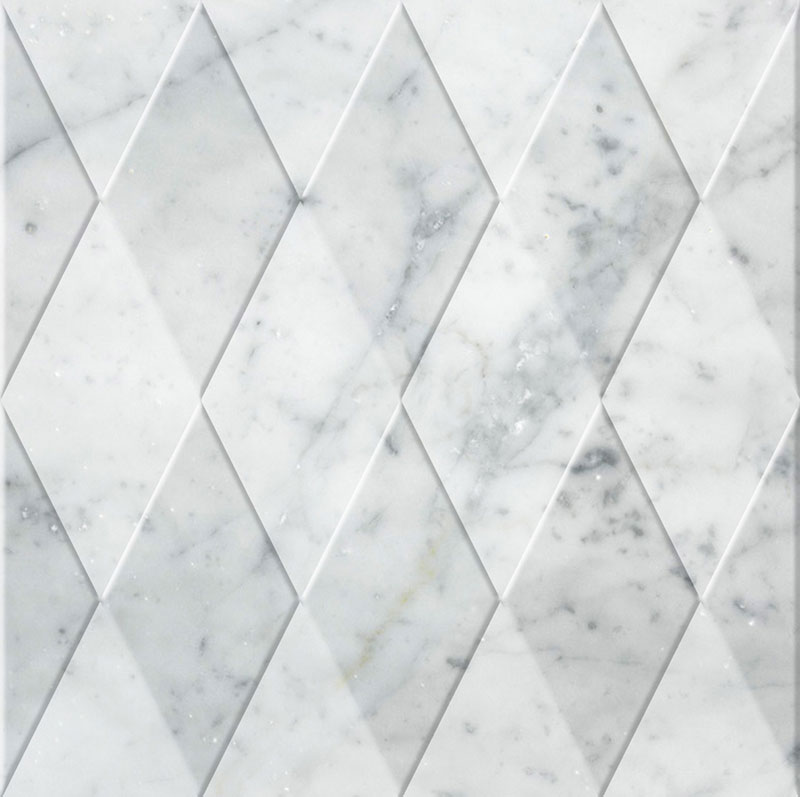 アーティスティックマーブルフロア ロンビ タイル