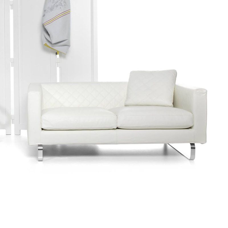 ブティック ダブルシーター ホワイトレザー Toes BLK スペシャルデイ ソファ・洗面