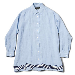 リネンビッグシャツ トップス