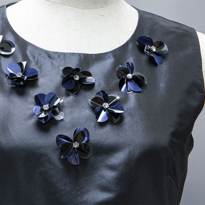 Drawer シルクタフタ テントカラーシャツ ネイビー38 シルクタフタワンピース｜ トーヨーキッチンスタイル公式オンライン