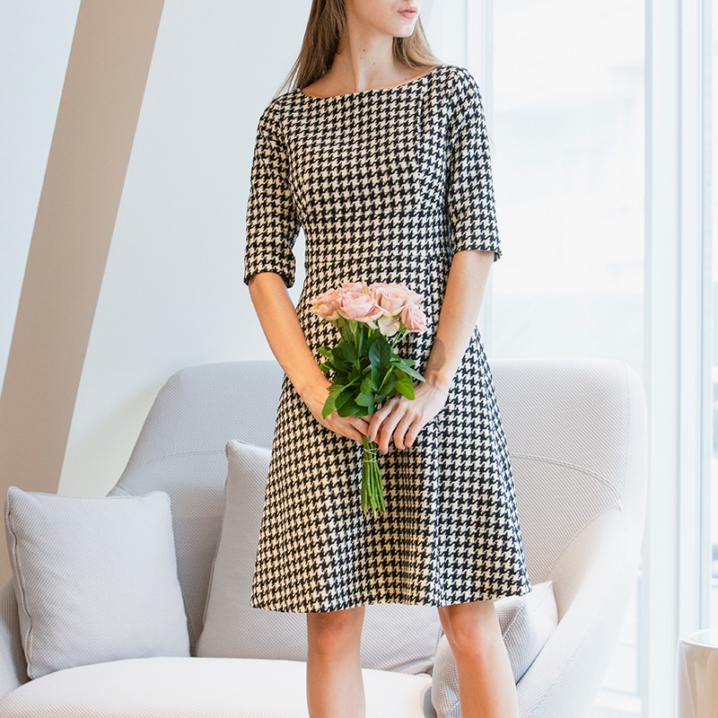 ハウンドトゥースドレス ドレス