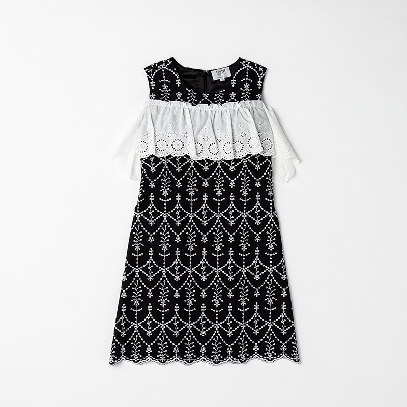 ネイビーサンガロチュニックドレス ドレス