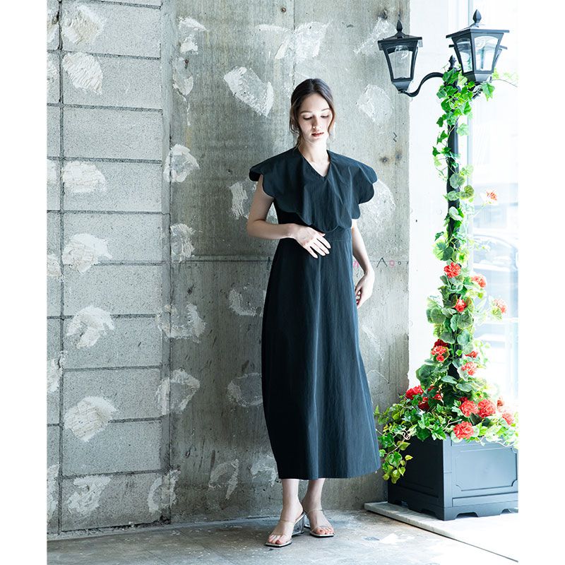 ドレス Women's Distressed Denim Dress Casual Shirt Dress Loose Short