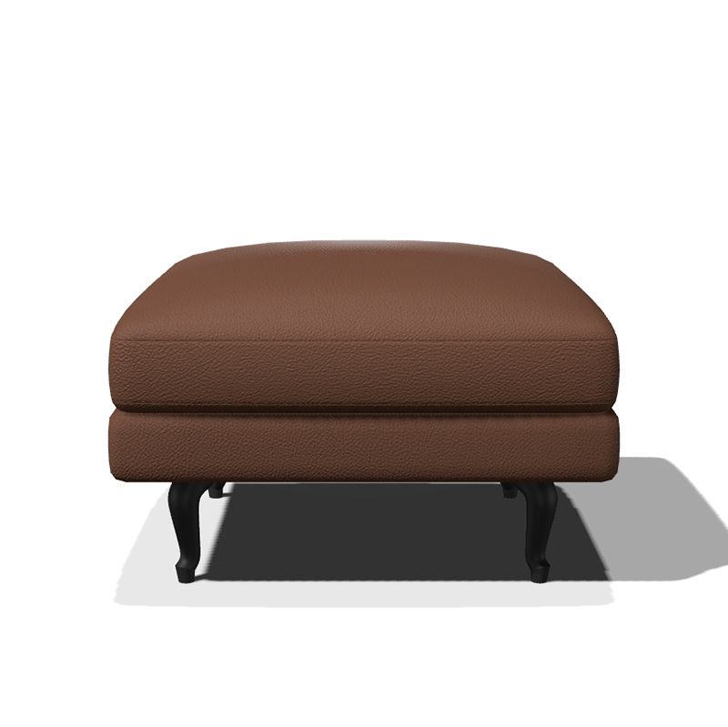 ブティックフットスツール ブラウンレザー Toes BLK
