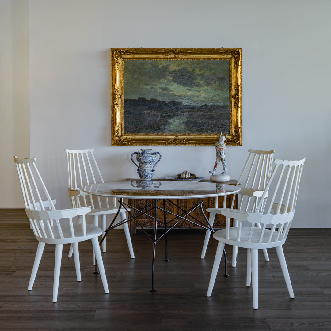 グロッシーラウンドブラック脚/カムバックセット