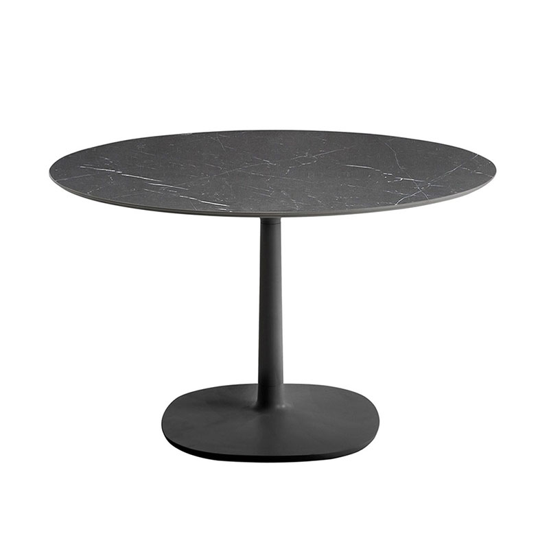 ムルティプロラウンド120（マーブルブラックトップ/ブラック脚） LAST1点アイテム