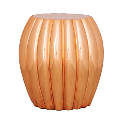 ローズゴールドドラムスツール キッチンスツール