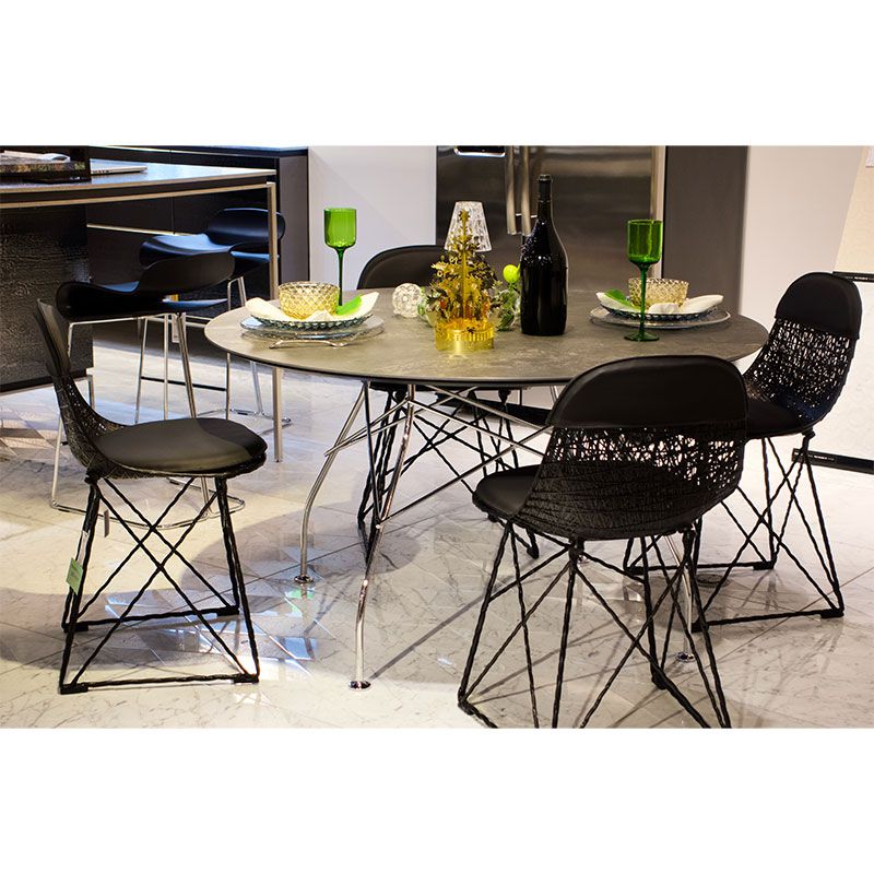 【Glossy/グロッシー】ジップデザインブラウン Sサイズ グロッシーラウンド118(トップ マーブルブラック/フレーム ブラック