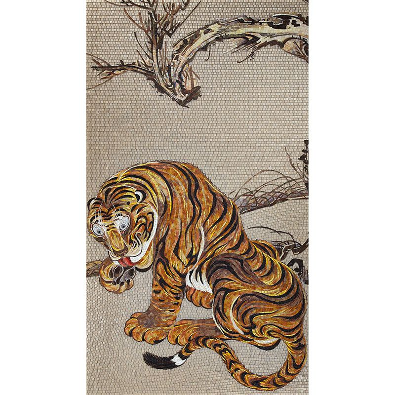 SICIS 伊藤若冲コレクション#13虎図 キッチン・パーツ