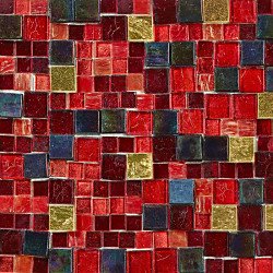 ストラクチュラ レッド モザイクタイル｜SICIS