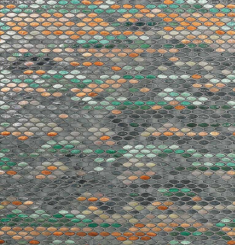 ネオグラス ノマダオレンジ No.1 モザイクタイル｜SICIS