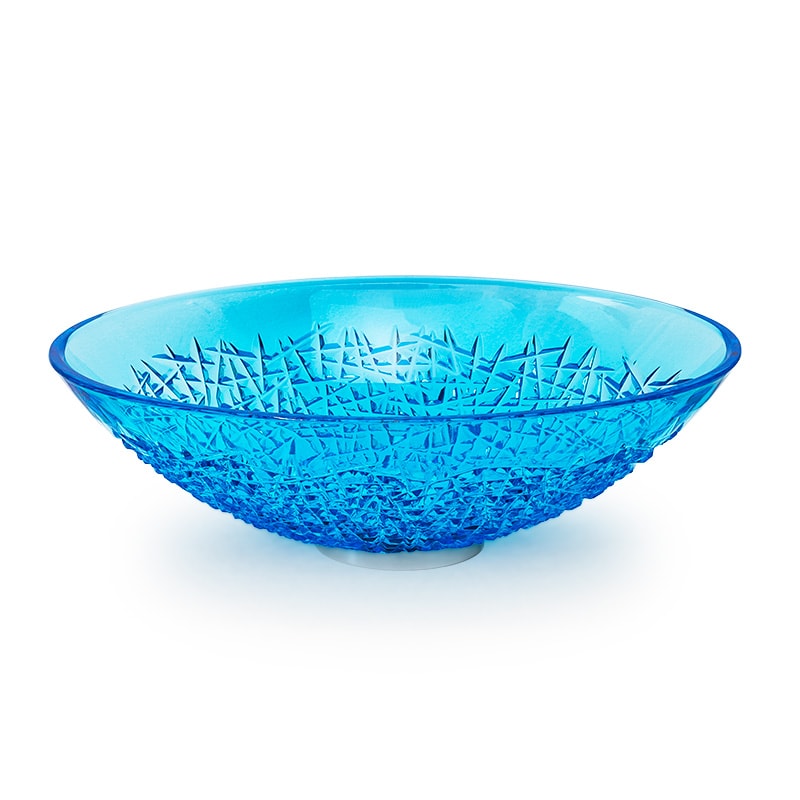 クリスタル003アイスオーバル 洗面ボウル｜クリスタル・ガラス