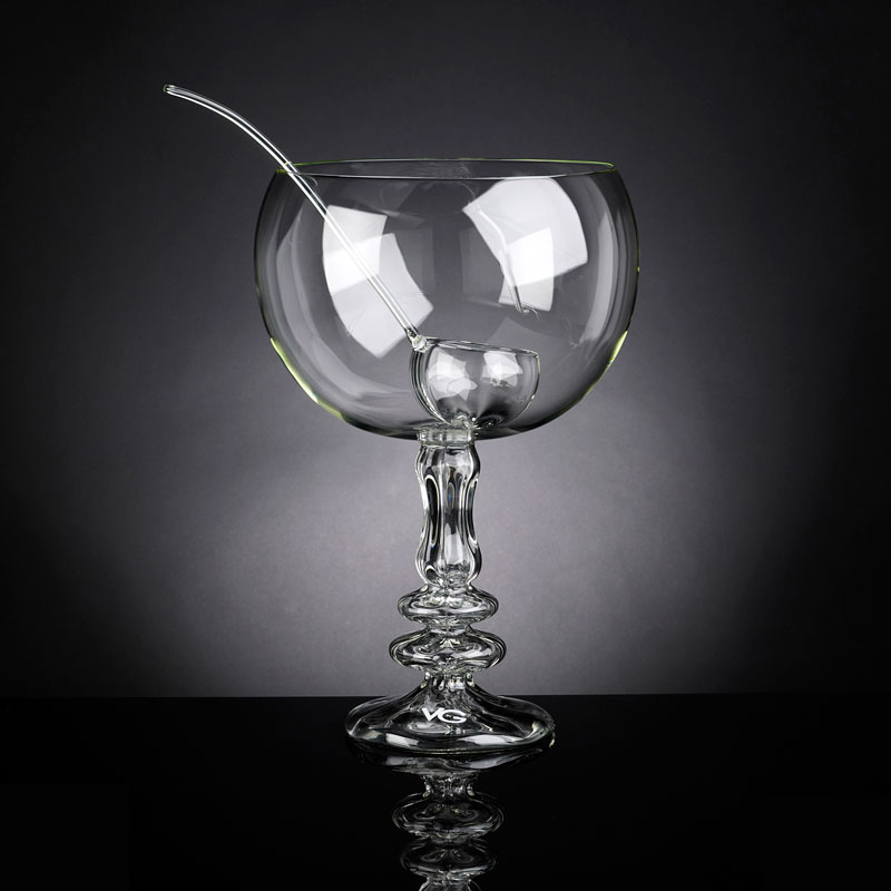 サングリアガラスボウル ラドル付 ガラス製