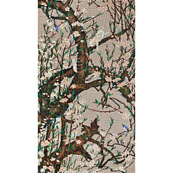 SICIS 伊藤若冲コレクション#5桃花小禽図 タイル・床材