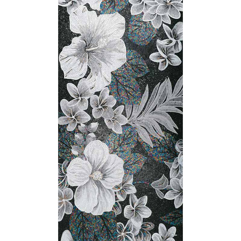 フラワーパワー FLO 13 B&W タイル・床材