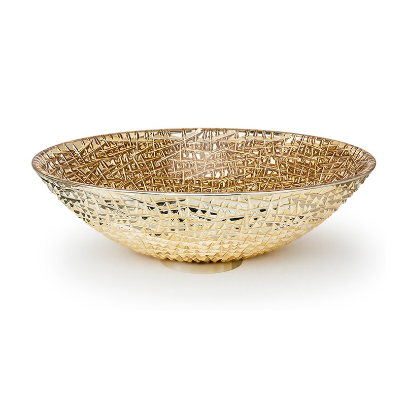 クリスタル003アイスオーバル 洗面ボウル｜メタリック