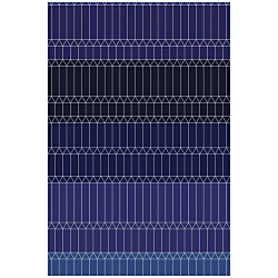 ジグザグブルー ラグ・カーペット