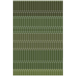 ジグザググリーン ラグ・カーペット