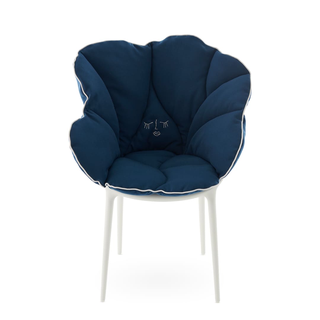 【セット品】アリスズフラワーズクッションブルーxマスターズホワイト Kartell | カルテル