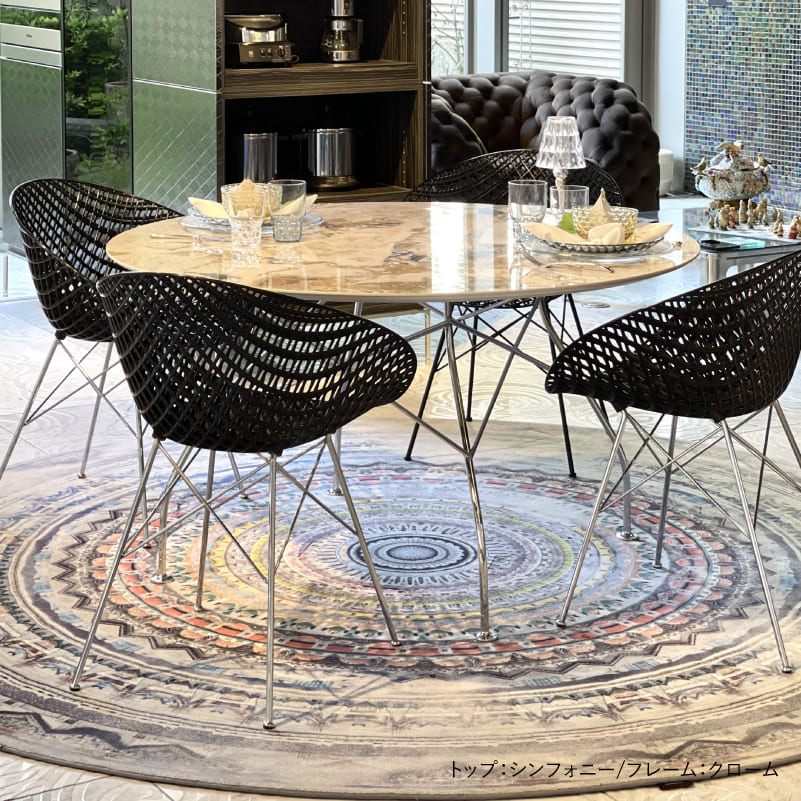 グロッシーラウンド128(トップ シンフォニー/フレーム クローム