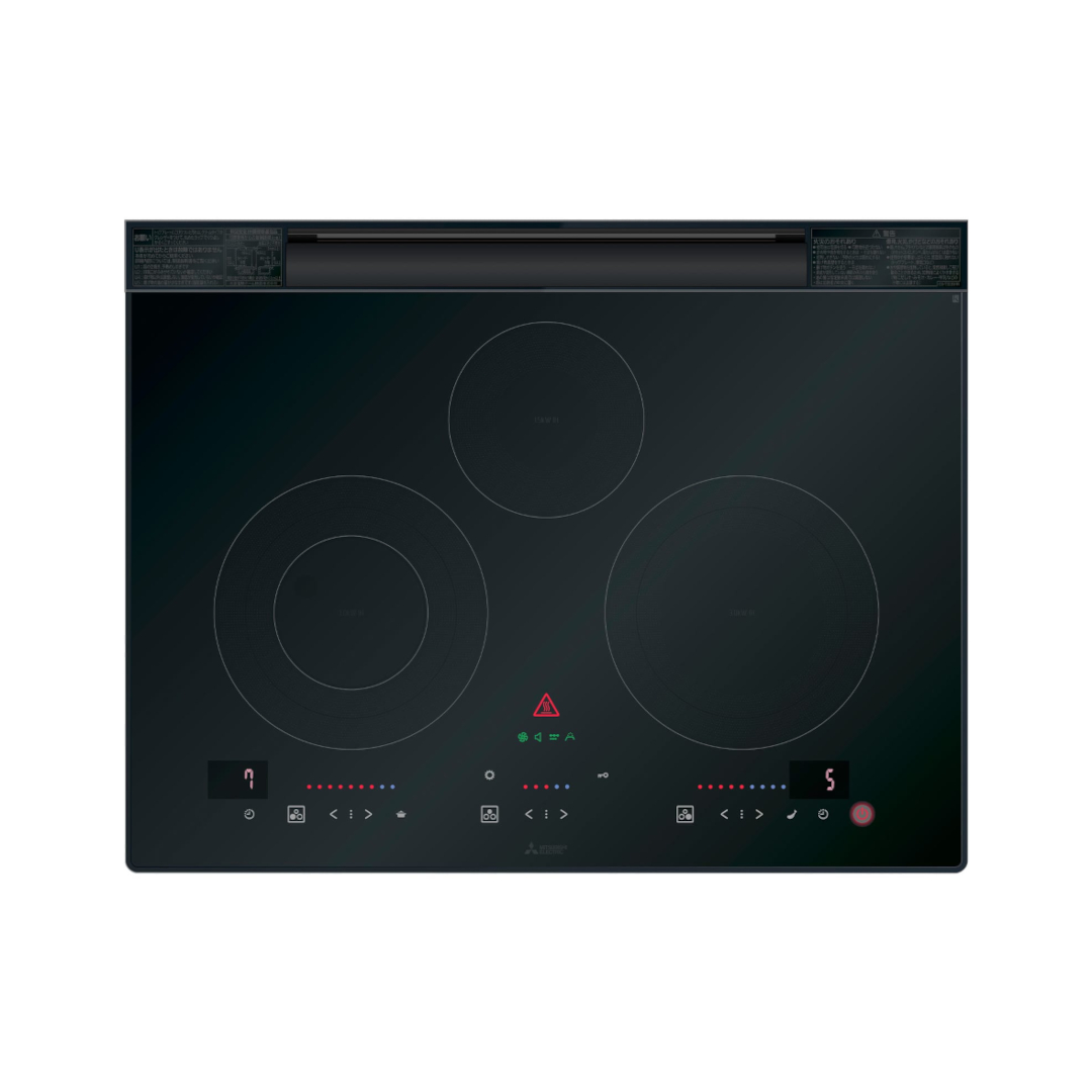 [三菱電機社製] W65cm 3口IHクッキングヒーター（【アウトレット品☆】 アウトレットビルトイン機器