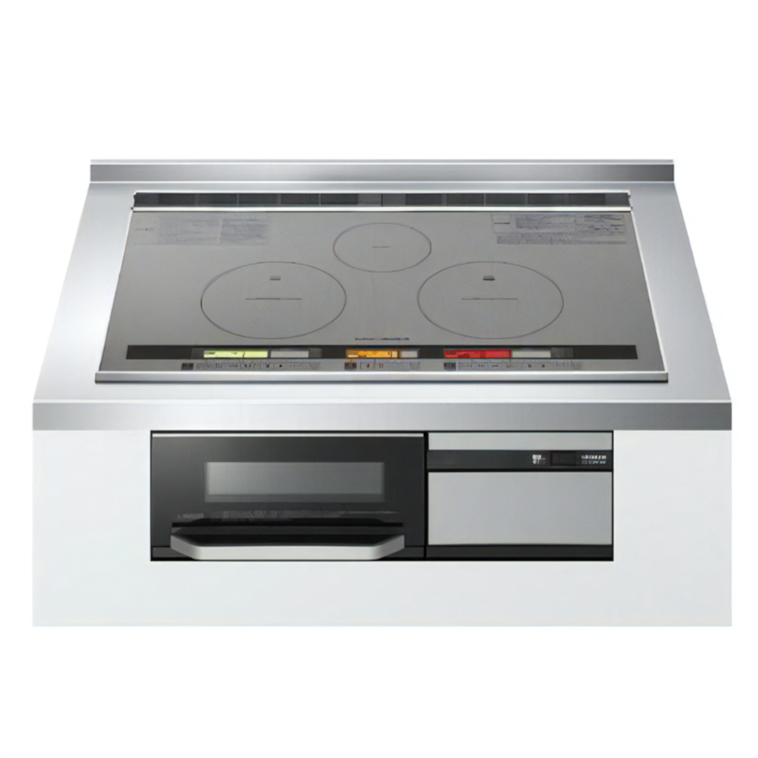 [日立社製] W75cm 3口IHクッキングヒーター（グリル両面焼）【アウトレット品☆】 アウトレットビルトイン機器