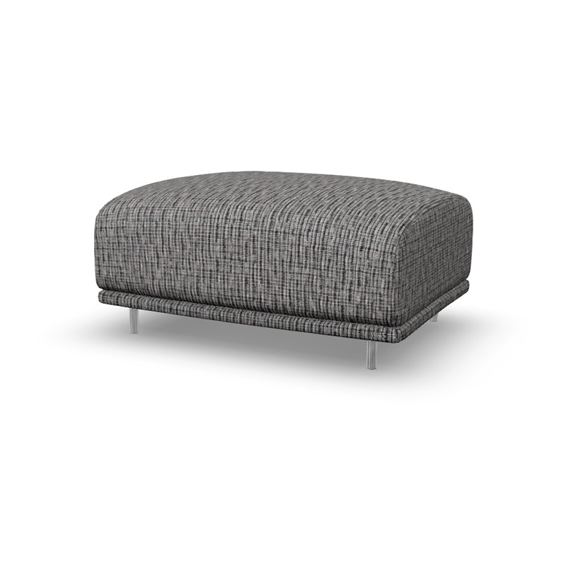 クラウドフットスツール ブークレ ブラックホワイト 【アウトレット品★】