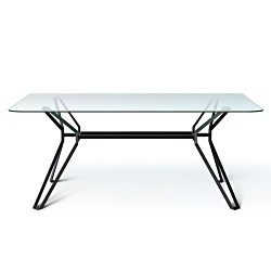 ガラストップテーブル【アウトレット品★】