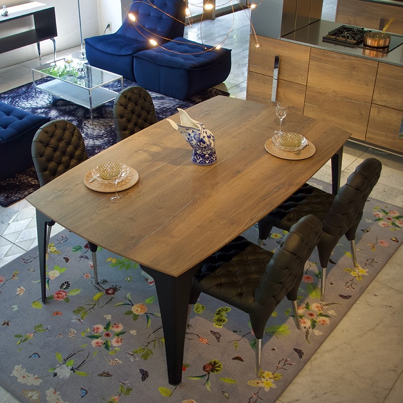 オリガミ2（ラスティックオークトップ+ブラック脚）【アウトレット品★】