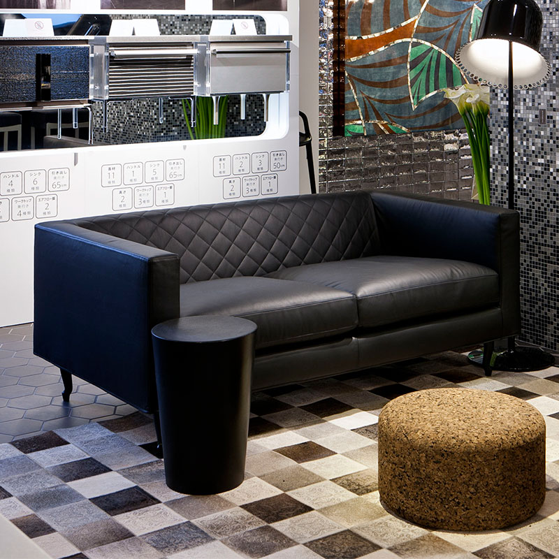 ブティック ダブルシーター ブラックレザー Toes BLK【アウトレット品★】