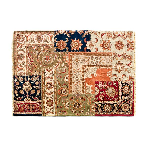 ペルシャパッチワークカーペット【アウトレット品★】 アウトレット品