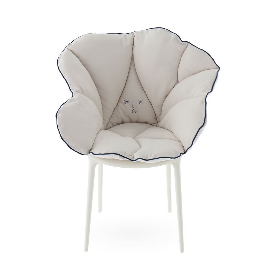 【セット品】アリスズフラワーズクッションホワイトxマスターズホワイト チェア・ベンチ