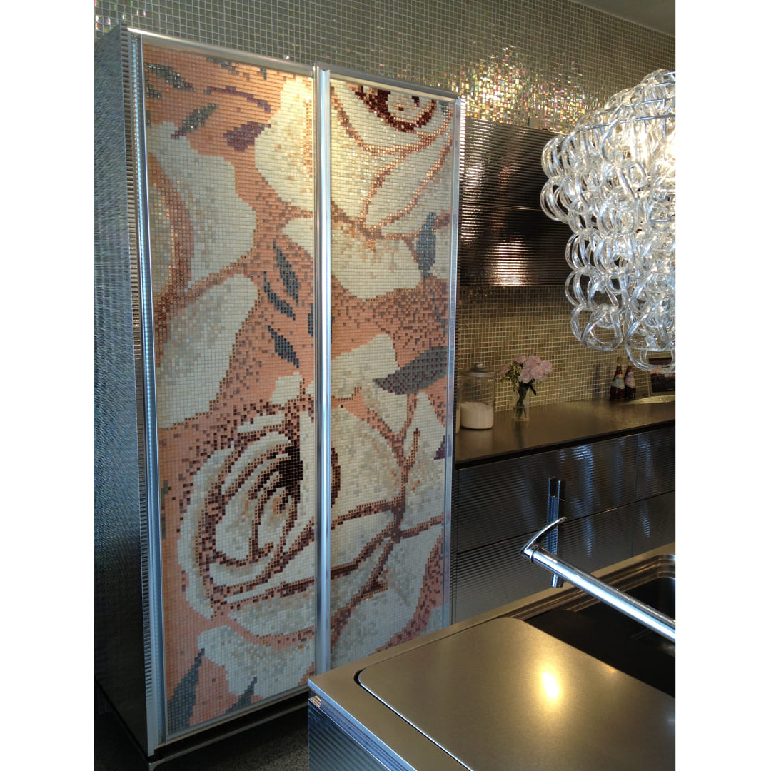 W124/D65/H231.9cm マイアミ収納（家電収納）SICIS扉 INO脚【アウトレット品】 収納