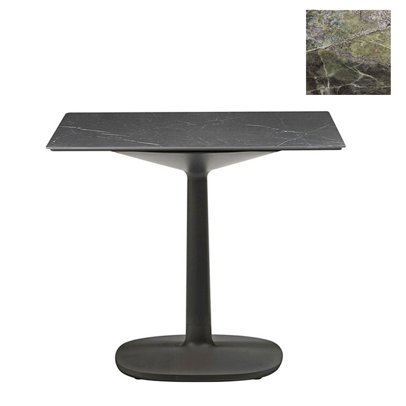 ムルティプロスクエア80（グリーントップ/ブラック脚） テーブル