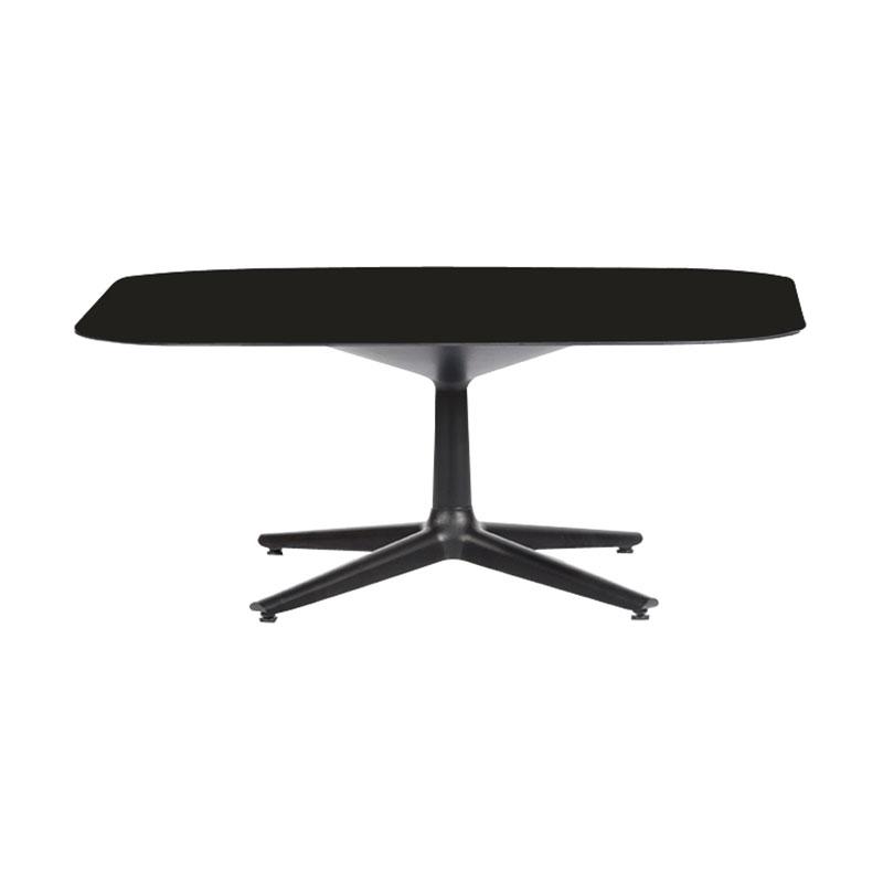 ムルティプロロースクエア100 4スポークレッグ（マーブルブラックトップ/ブラック脚） テーブル