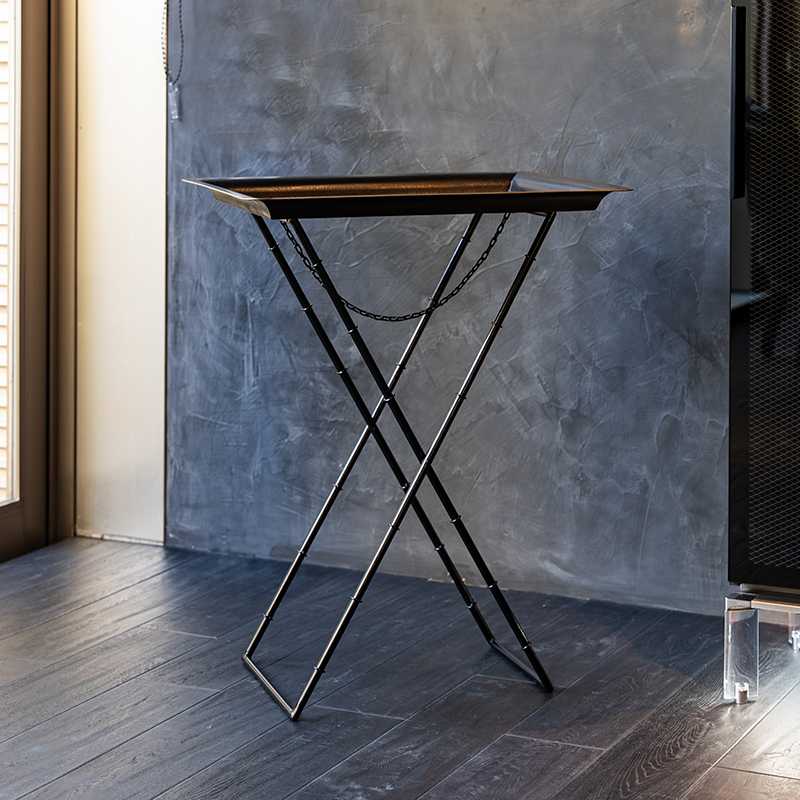 ゴールデンウィートメタルトレイスタンド テーブル・デスク