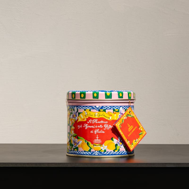 [ドルチェ&ガッバーナ]パネットーネ シチリア＆サフラン 100g ピンクブルー