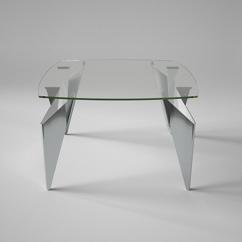 オリガミスクエア(ガラストップ+ミラー脚)