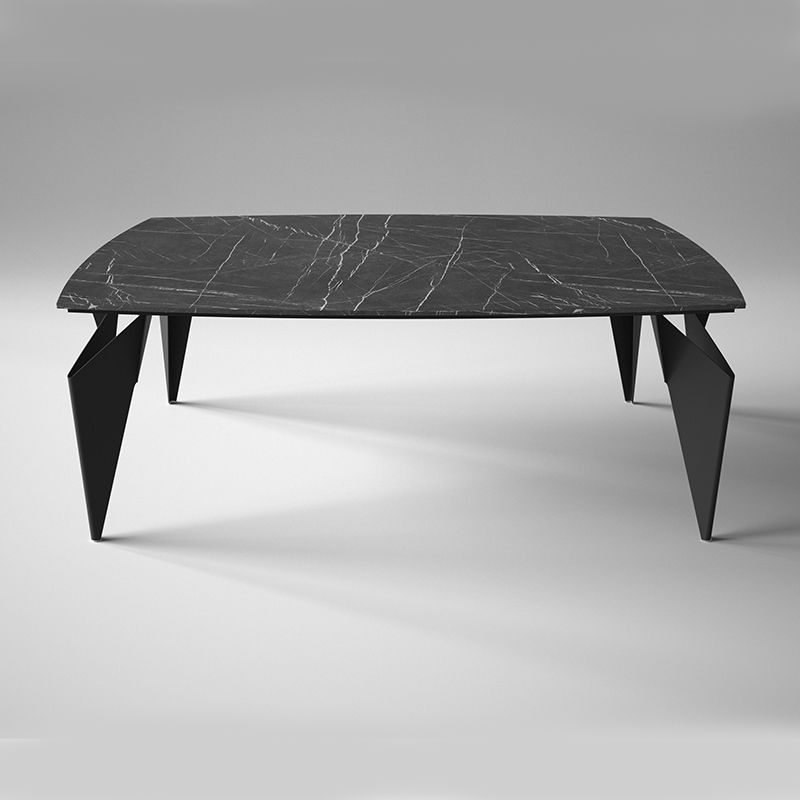 オリガミ 18090（ブラックマーブルトップ+ブラック脚） 家具